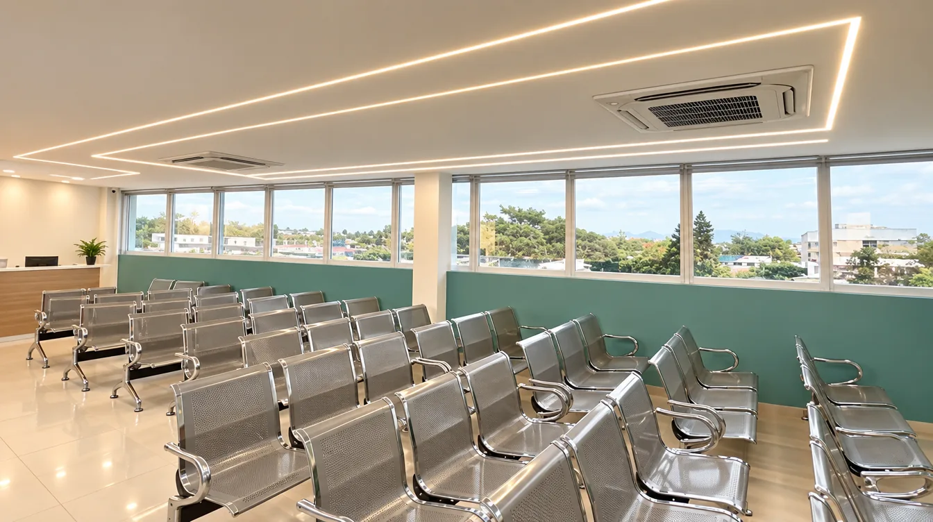 Sala de espera da Clínica Mais Vida